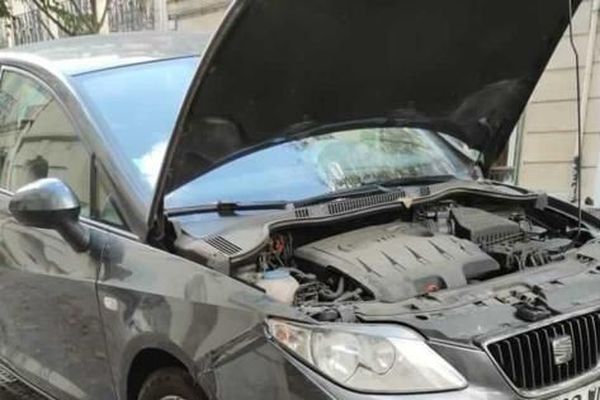 Coincé dans le moteur d'une voiture, un petit chat a été sauvé par la police municipale