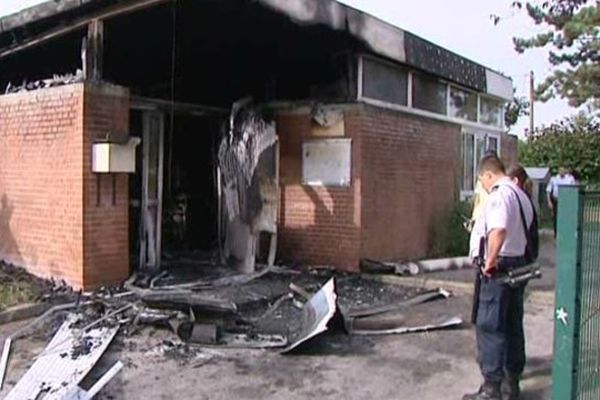 L'école Voltaire le 14 août 2012, A Amiens.