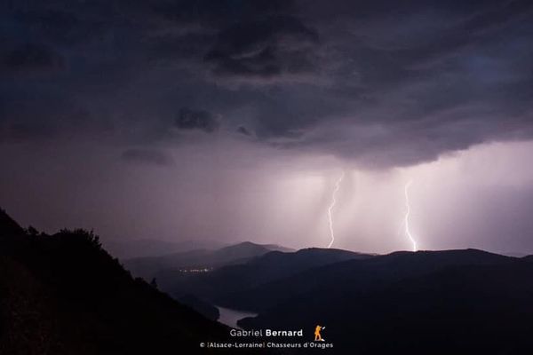 L'orage au lac de Kruth.