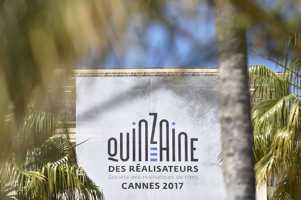 Logo de la Quinzaine des réalisateurs à Cannes, en mai 2017