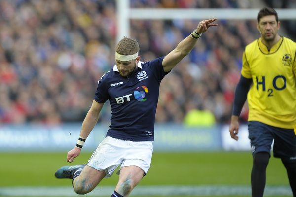 Finn Russell au Tournoi des Six Nations contre le pays de Galles, le 25 février 2017 à Édimbourg (Ecosse).