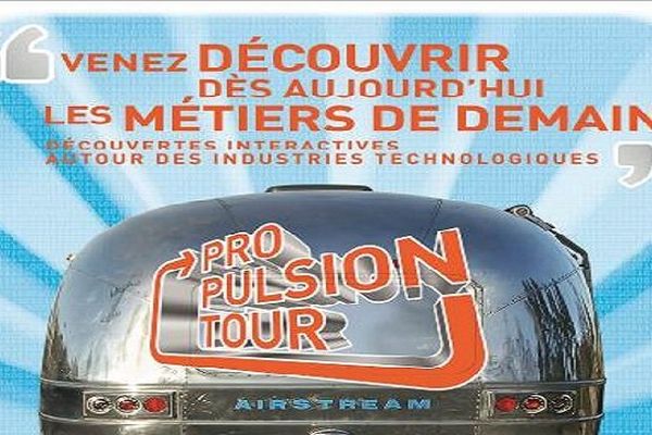 Fruit d'un partenariat entre l'industrie métallurgique et le ministère de l'Education nationale, Le Pro Pulsion Tour a pour but d'informer les jeunes sur les métiers de l'industrie.