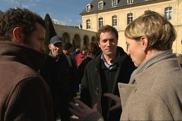 Près d'une centaine d'agriculteurs biologiques de La Manche, l'Orne et le Calvados a été reçue à l'Hôtel de région