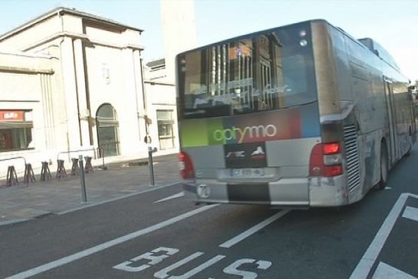 Un bus du réseau Optymo.