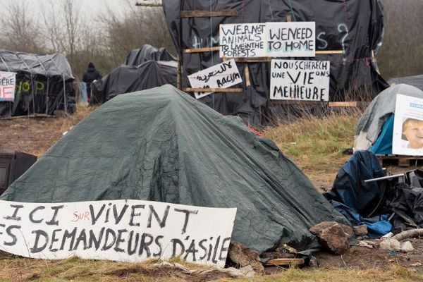 La "new jungle" près de Calais.