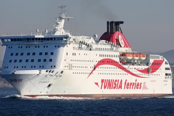 Le "Carthage",  ferry de la compagnie tunisienne Tunisia Ferries (illustation)