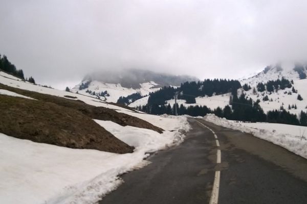 Col de la Ramaz en avril 2016.