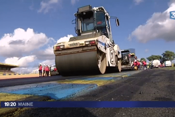 L'enrobé du circuit Bugatti refait à neuf