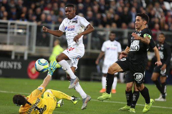 Juan Otero, auteur du but qui a permis à l'Amiens SC de l'emporter sur le Stade Brestois, ce samedi 2 novembre à la Licorne.