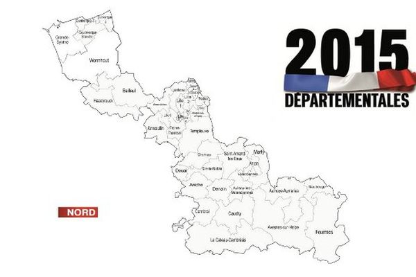 Les résultats du 2ème tour des élections départementales dans le Nord. 