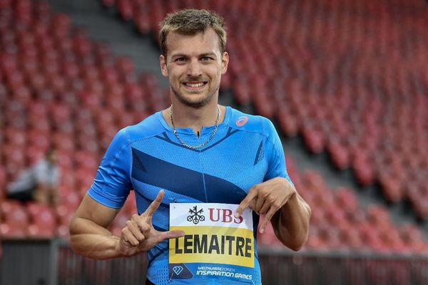 Christophe Lemaitre, lors d'un meeting à Zurich (Suisse) en juillet 2020.