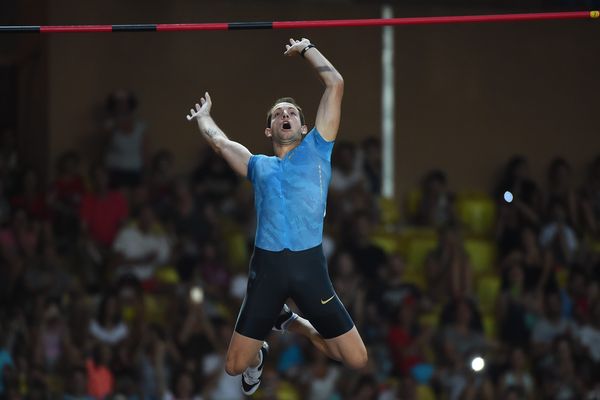 Renaud Lavillenie, le 17 juillet 2015, à Monaco.