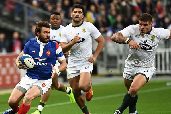 Maxime Médard, samedi 10 novembre 2018, lors du match des Bleus face à l'Afrique du Sud. 