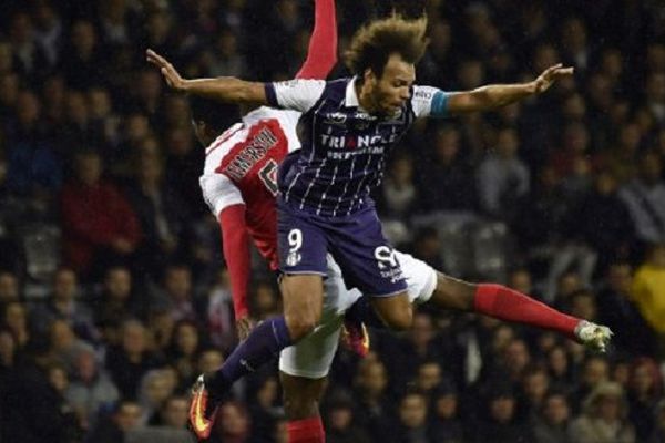 L'attaquant et capitaine danois du TFC, Martin Braithwaite, auteur de 2 des 3 buts toulousains contre Monaco