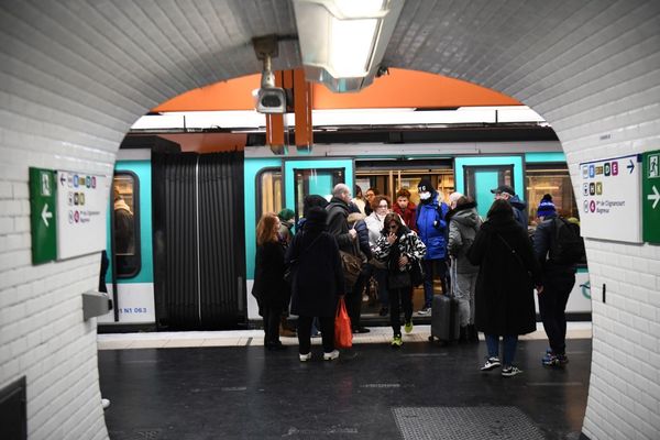 Le trafic des métros parisiens était fortement perturbé lors de la grève du 31 janvier 2023.