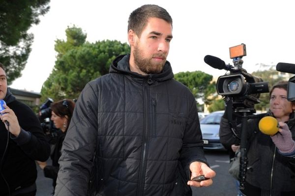 Montpellier : Luka Karabatic repart de son entretien avec les dirigeants du MAHB - 30 octobre 2012.