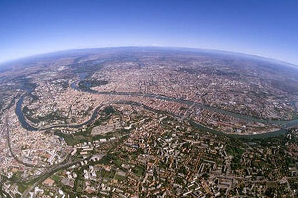 Le grand Lyon vu du ciel