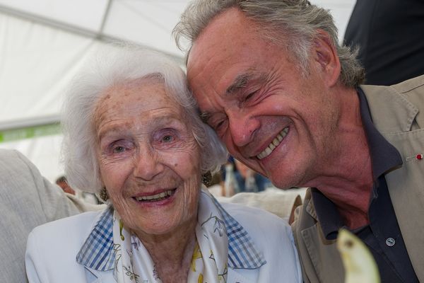 Gisèle Casadesus et son fils Jean-Claude, 