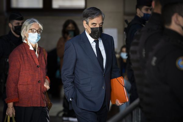 Les époux Fillon, lors du procès en appel à Paris en novembre 2021