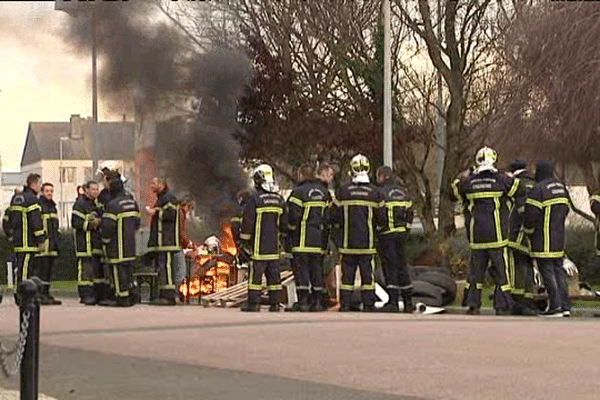 Ce lundi matin, à la caserne de la Foile-Couvrechef à Caen