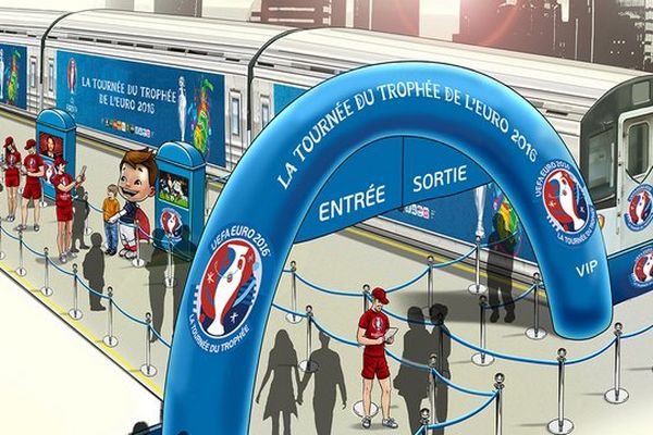 La tournée du trophée de l'Euro 2016 sera à Nice du 20 au 22 mai.