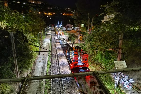 Les techniciens qui travaillent sur ce chantier en hauteur sont baptisés "les écureuils".