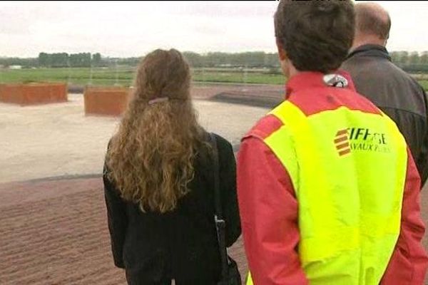 la prairie et la pelouse du stade d'ornano vont changer de couleur et de matière pour les Jeux Equestres Mondiaux. 