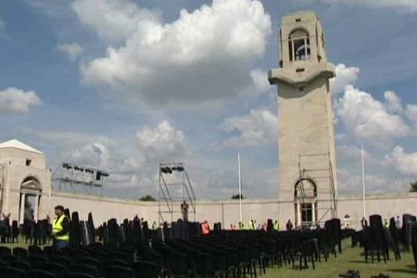 Les préparatifs à Villers-Bretonneux de l'Anzac Day