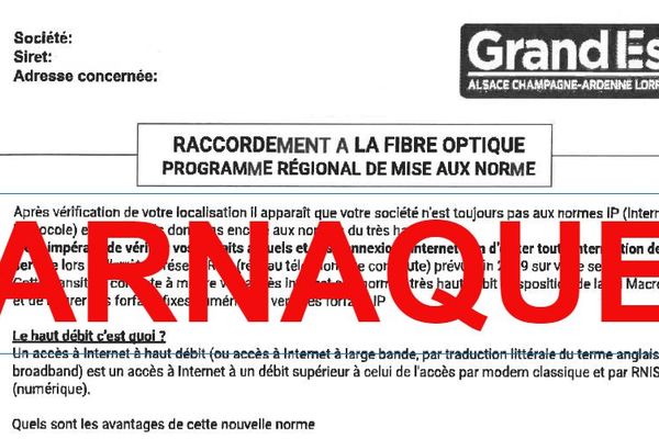 Des sociétés se faisant passer pour la région Grand Est envoient des fax frauduleux pour proposer des services payants