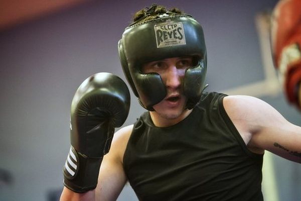 Thomas Masson à l'entraînement à Bruay-la-Buissière