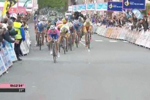 le sprint du peloton