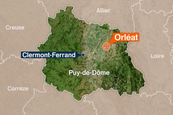 Les pompiers sont intervenus mardi vers 1 heure du matin sur un incendie à Orléat (63).