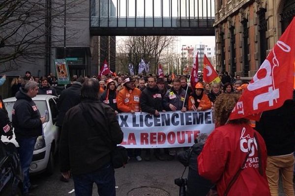 Début de la manifestation à Roubaix du 4 mars 2014