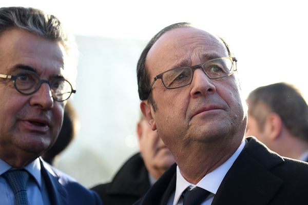 François Hollande était en déplacement à Poitiers le 26 janvier 2017.