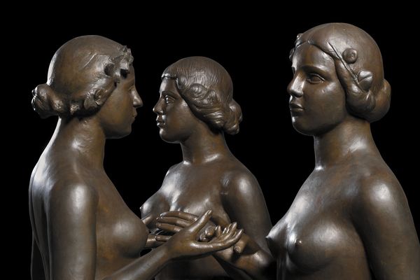 Les nymphes de la prairie d'Aristide Maillol, une des quatre œuvres présentées