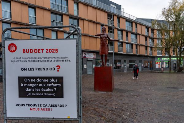 La muncipalité lance une campagne de communication dans les rues de Lille pour dénoncer les coupes budgétaires imposées par l'Etat dans le cadre de l’effort global d’économies de 40 milliards d’euros.