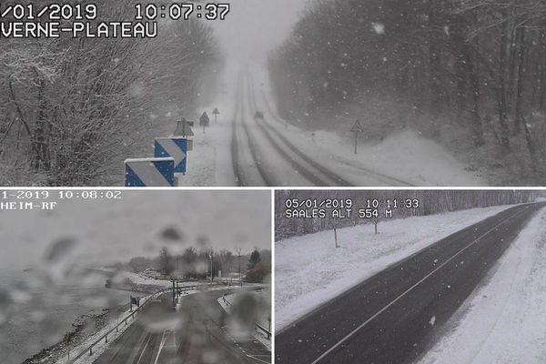 Les conditions sont difficiles ce samedi notamment dans les Vosges du Nord (cols) et en Alsace Bossue