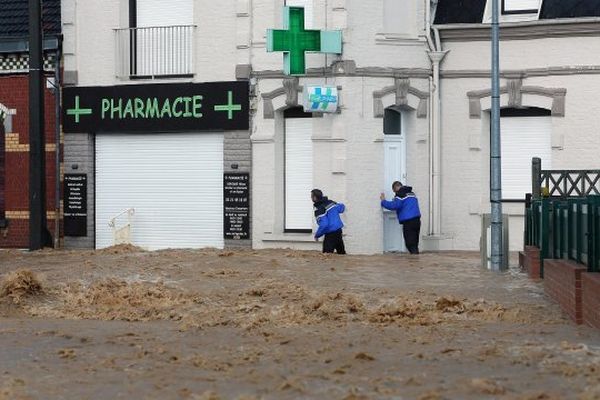 Inondations à Souchez le 07 juin 2016