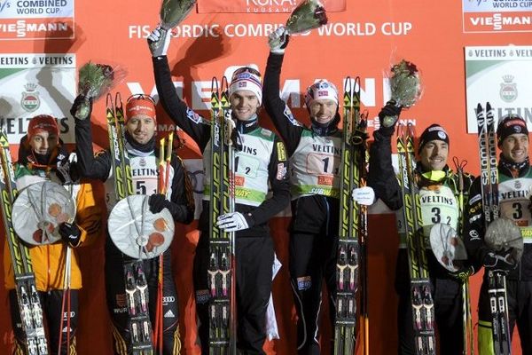 Jason Lamy-Chappuis et François Braud troisièmes du team sprint de Ruka en Finlande