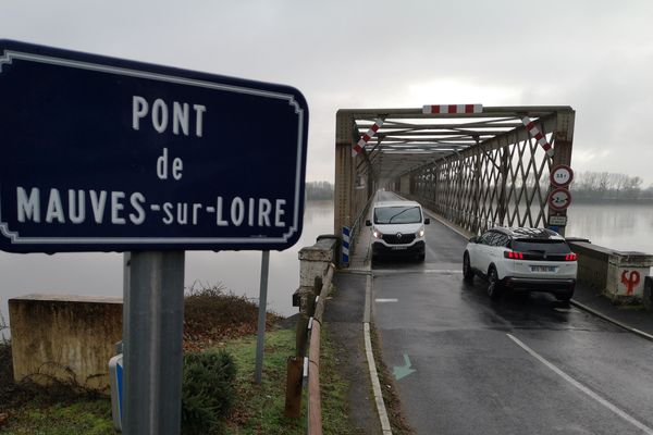 Le pont de Mauves, le 25 janvier 2019