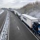 L'A36 ce matin près de Besançon dans le Doubs.