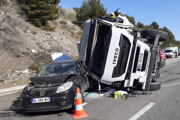 L'A55 fermée de mercredi après midi, jusqu à tard dans la soirée suite à un accident hors-norme.