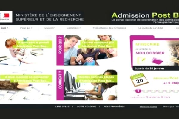  portail  internet du site: APB admissions post bac