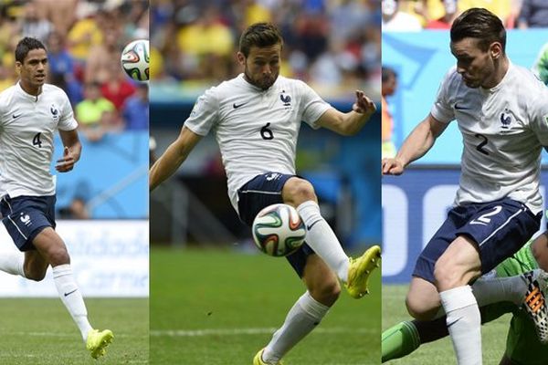 Varane, Cabaye, Debuchy, les 3 Nordistes de l'équipe de France.