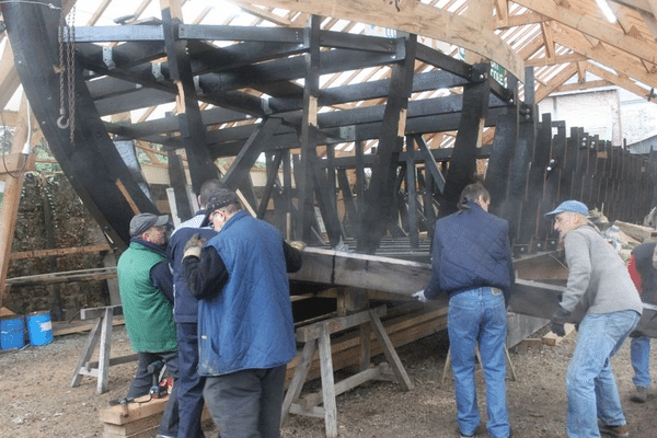 La construction du gabarot des Chalandoux