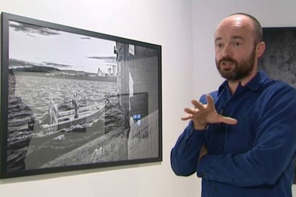 Cédric Gerbehaye dans l'exposition de Sète