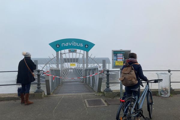 Le Navibus entre Trentemoult et Gare Maritime à Nantes stoppé pour des problèmes techniques sur la passerelle d'embarquement