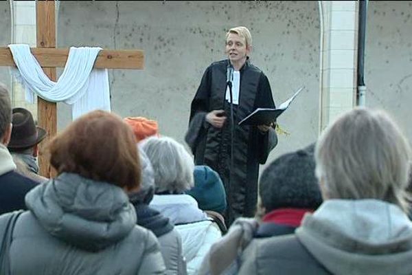 Le pasteur Agnès Lefranc a appelé à sortir du ghetto de la peur