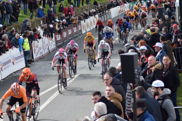 Les coureurs lors de la 27e édition de la Route Adélie à Vitré.