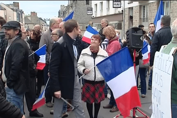 Manifestation anti-migrants a Fougères